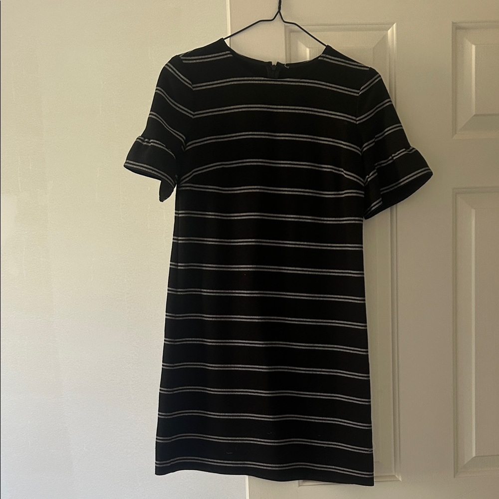 Black and White Striped Dress